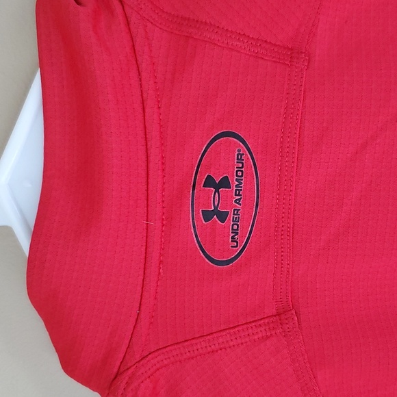 Under Armour red half zip long sleeve - Picture 6 of 10